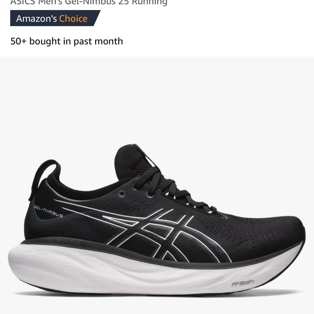 ASICS Men’s Gel Nimbus 25 size 11 extra wide